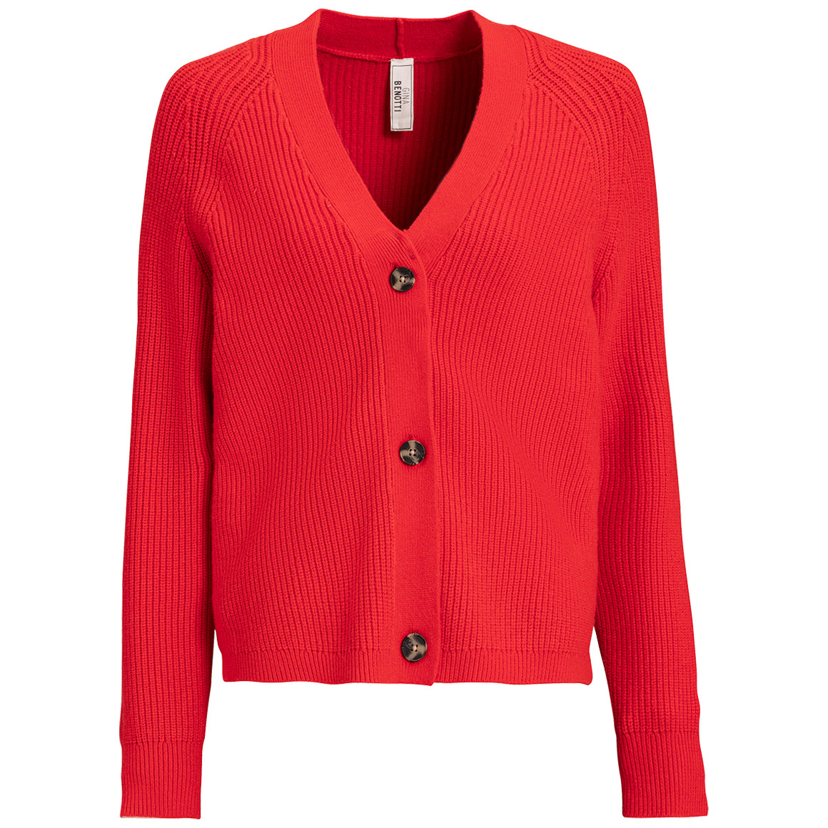 Damen Strickjacke mit V-Ausschnitt