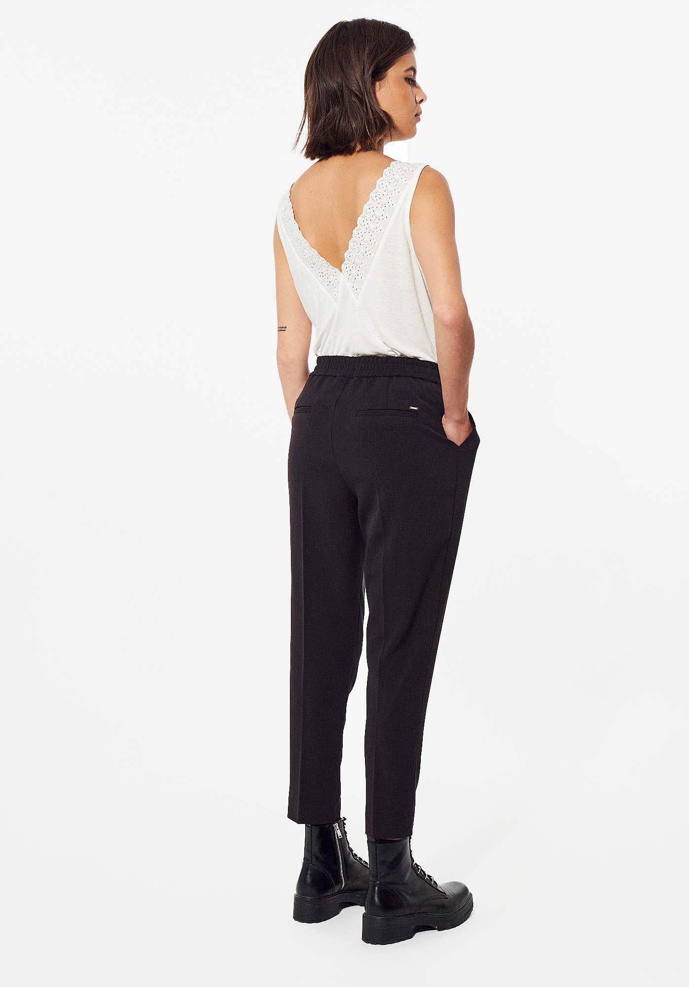 DULCE  Pantalon noir Femme
