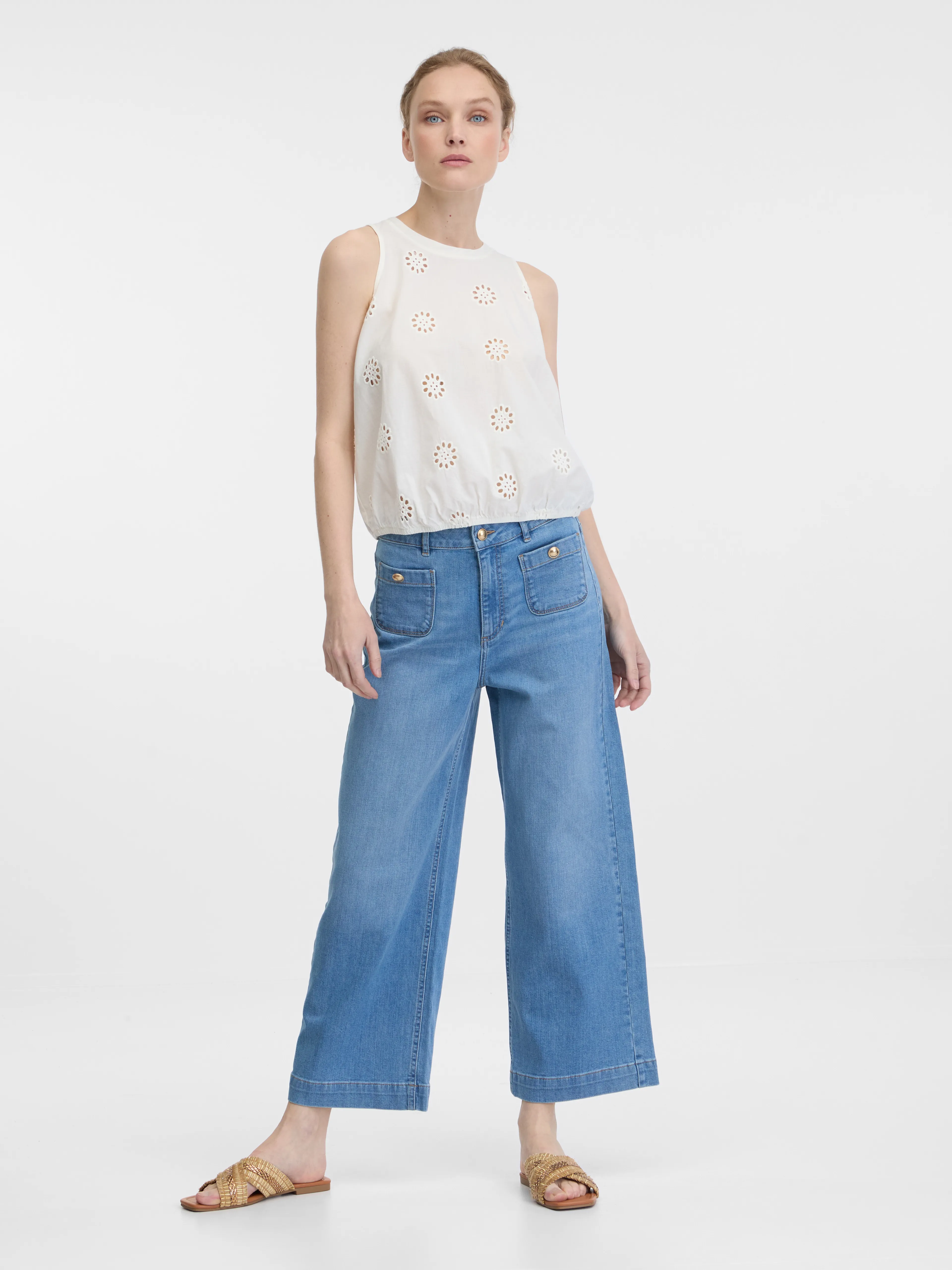 Weiße Damen Bluse ORSAY