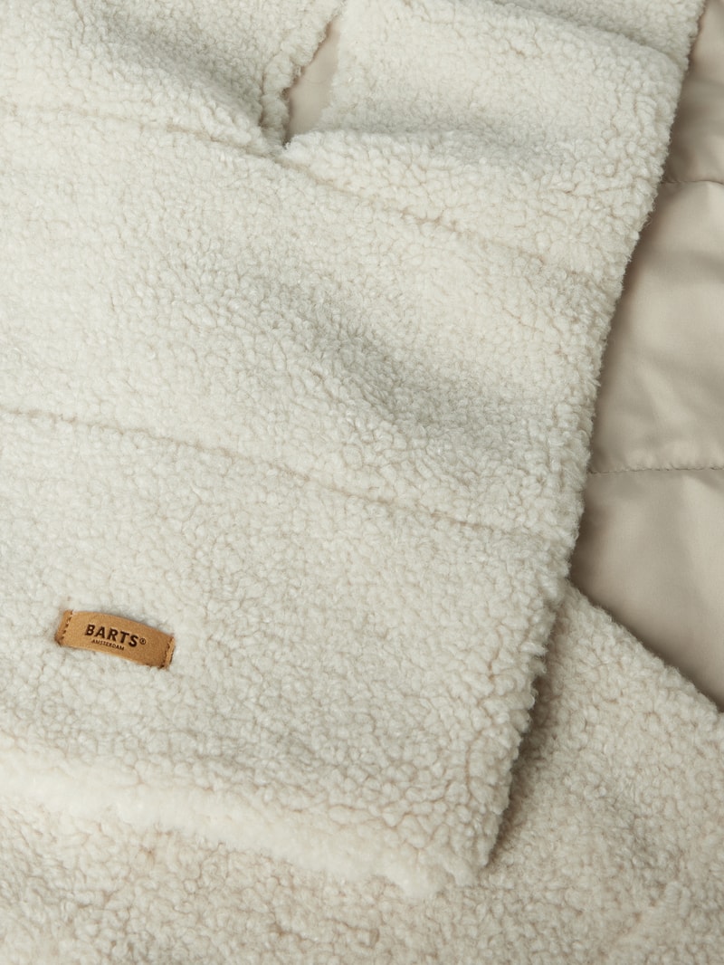 Schal mit Label-Detail Modell 'Palomaa' in offwhite