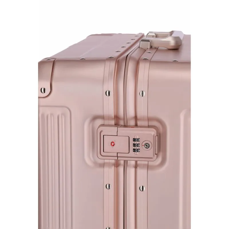 Travelite NEXT Trolley M mit 4 Rollen (67 cm) - Rosé