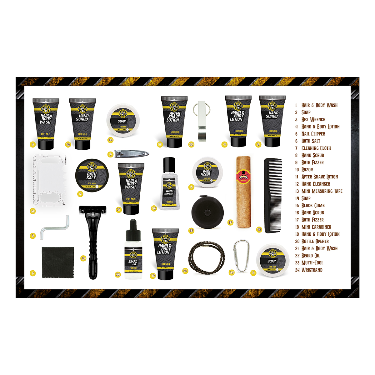 accentra Adventskalender BATH & BODY TOOLS in rechteckiger Box