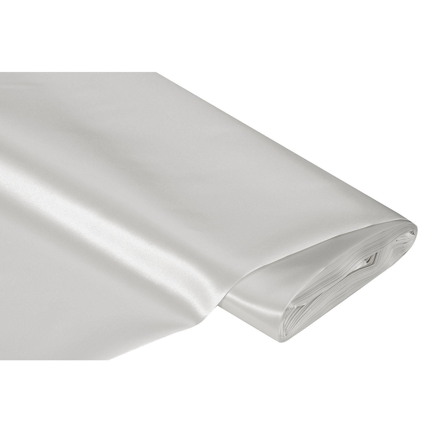 Schwer entflammbarer Satin, silber