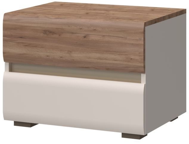 Places of Style Nachtkommode Invictus, UV lackiert, mit Soft-Close-Funktion