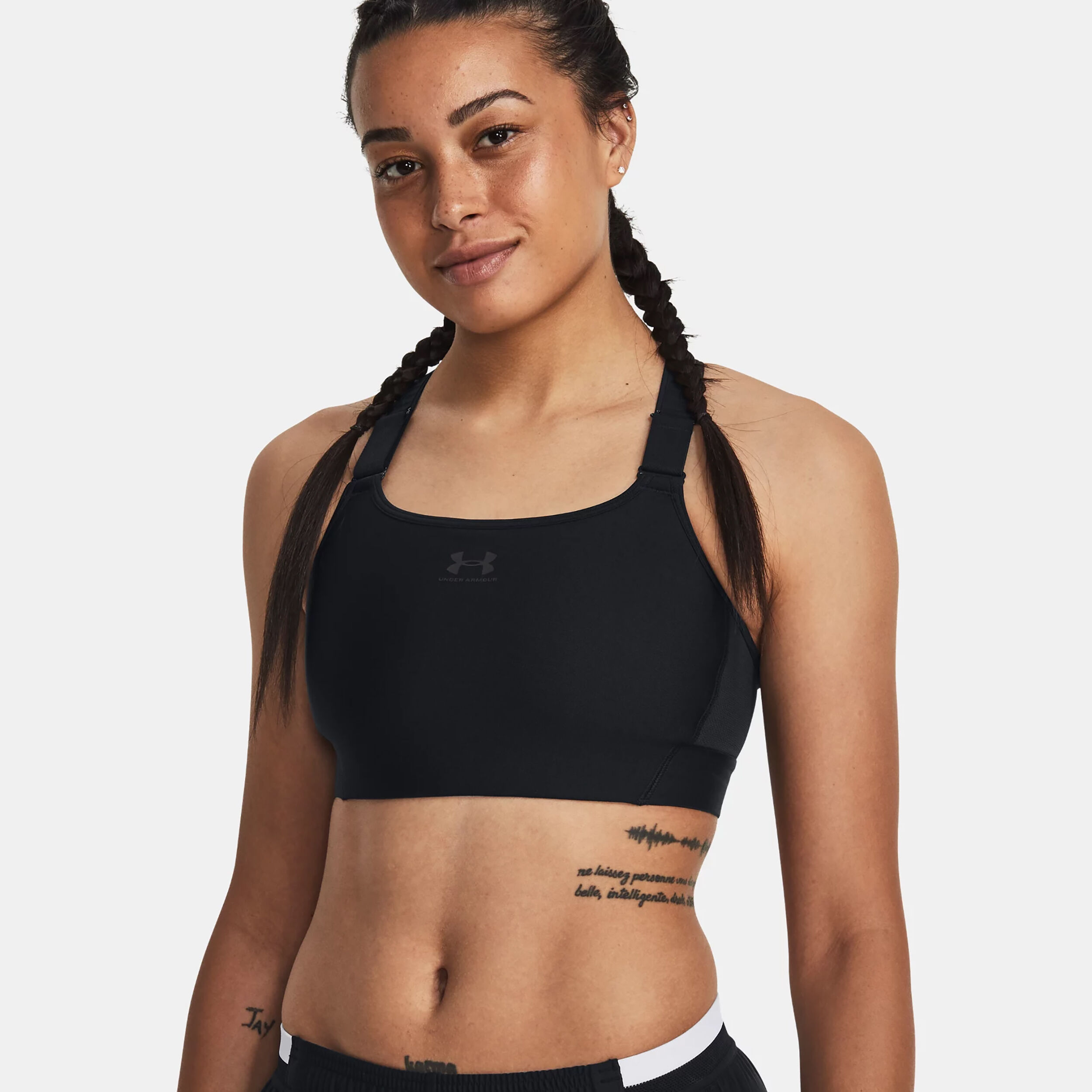 Heatgear High Sport-BH Damen - Schwarz