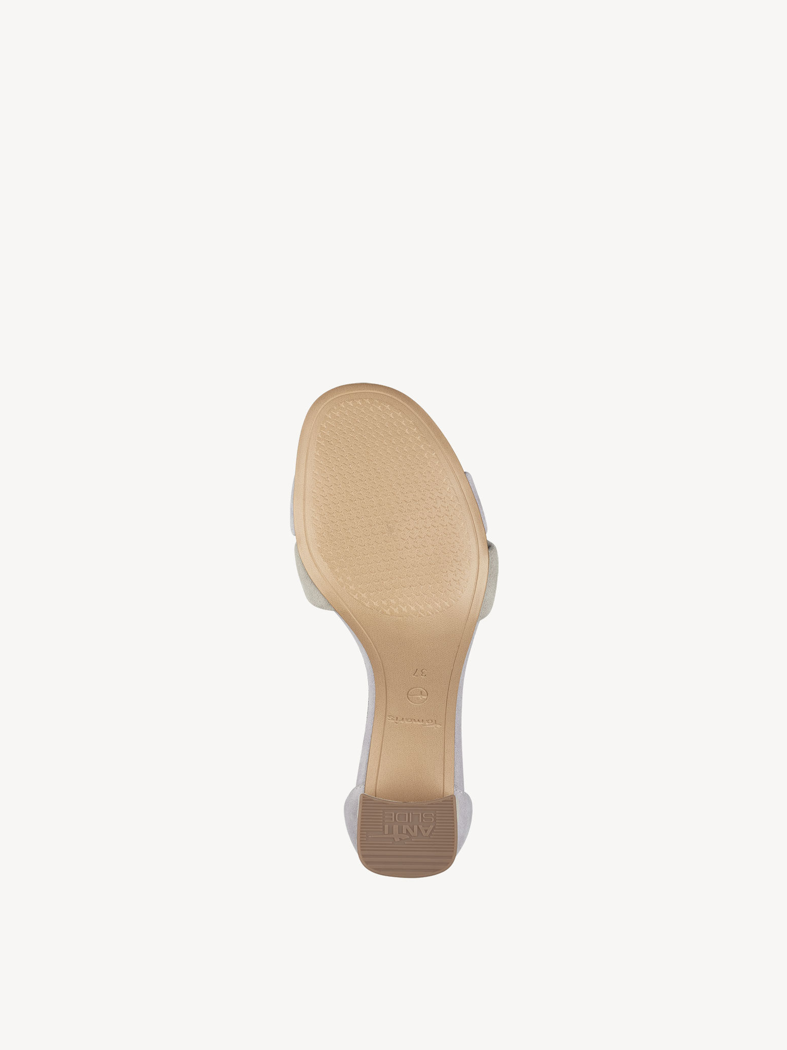 Sandale à talon en cuir - mauve