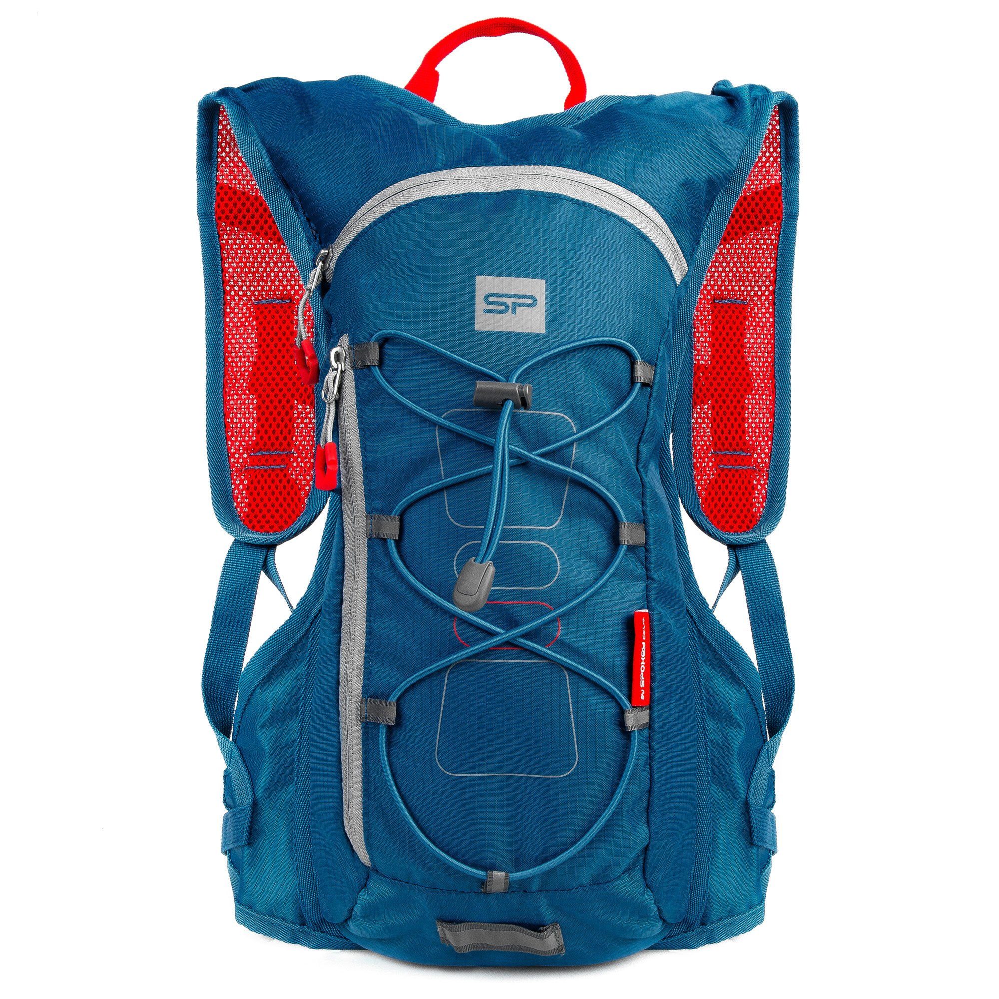Spokey Fahrradrucksack Spokey 5 Liter Fahrradrucksack Fuji, reflektierende Elemente, Trinkblasenvorrichtung