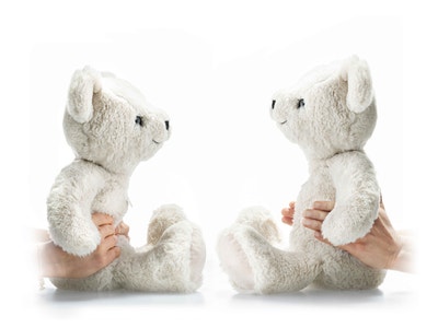 Heavenly Hugs Benno Teddybär, 29 cm, hellgrau