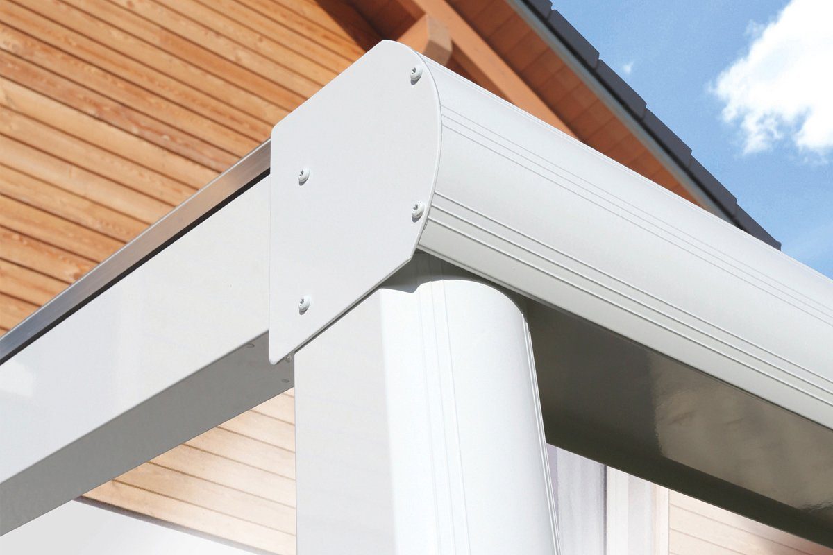 Skanholz Terrassendach Monza, BxT: 648x357