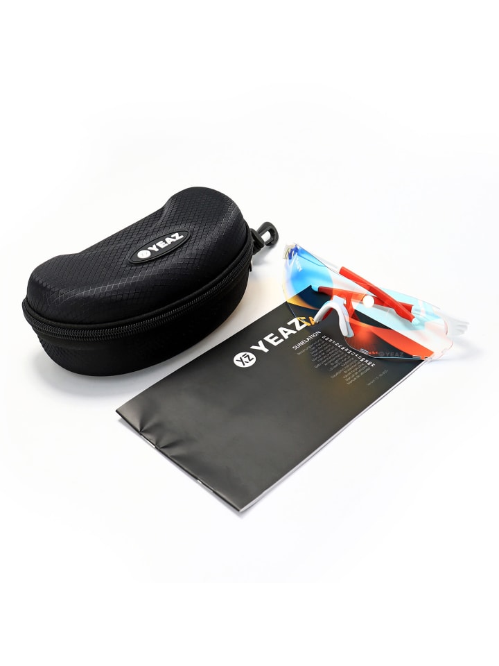 YEAZ SUNELATION Sport-Sonnenbrille weiß/rot in weiß / rot günstig kaufen onesize