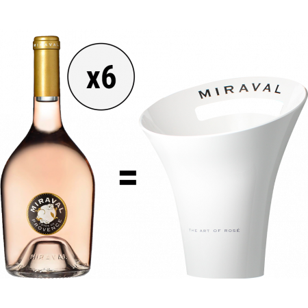 6 BOUTEILLES MIRAVAL ROSE 2022 ACHETÉES = 1 SEAU MIRAVAL OFFERT