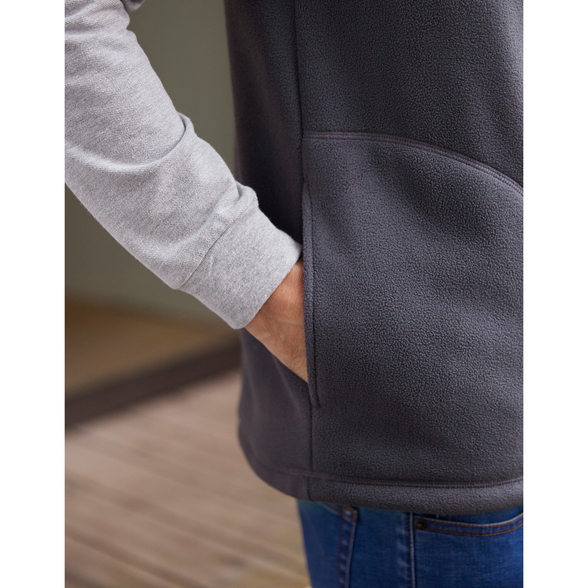 Veste polaire zippée sans manches
