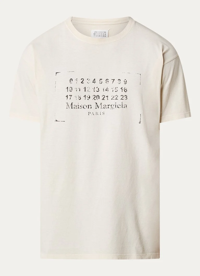 Maison Margiela -t-paita logopainatuksella