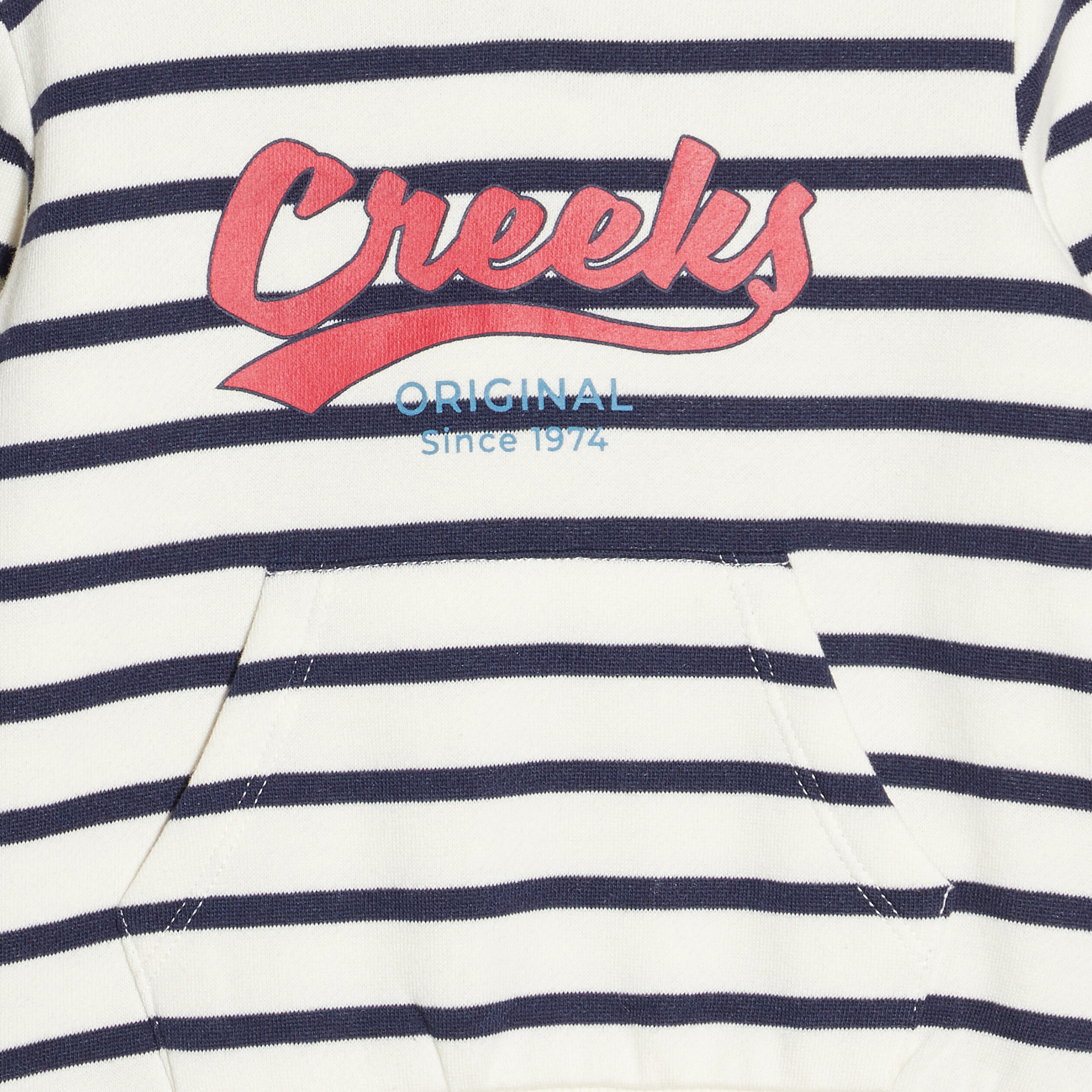 Sweat à capuche hoodie Creeks bleu marine bébé garçon | La Halle