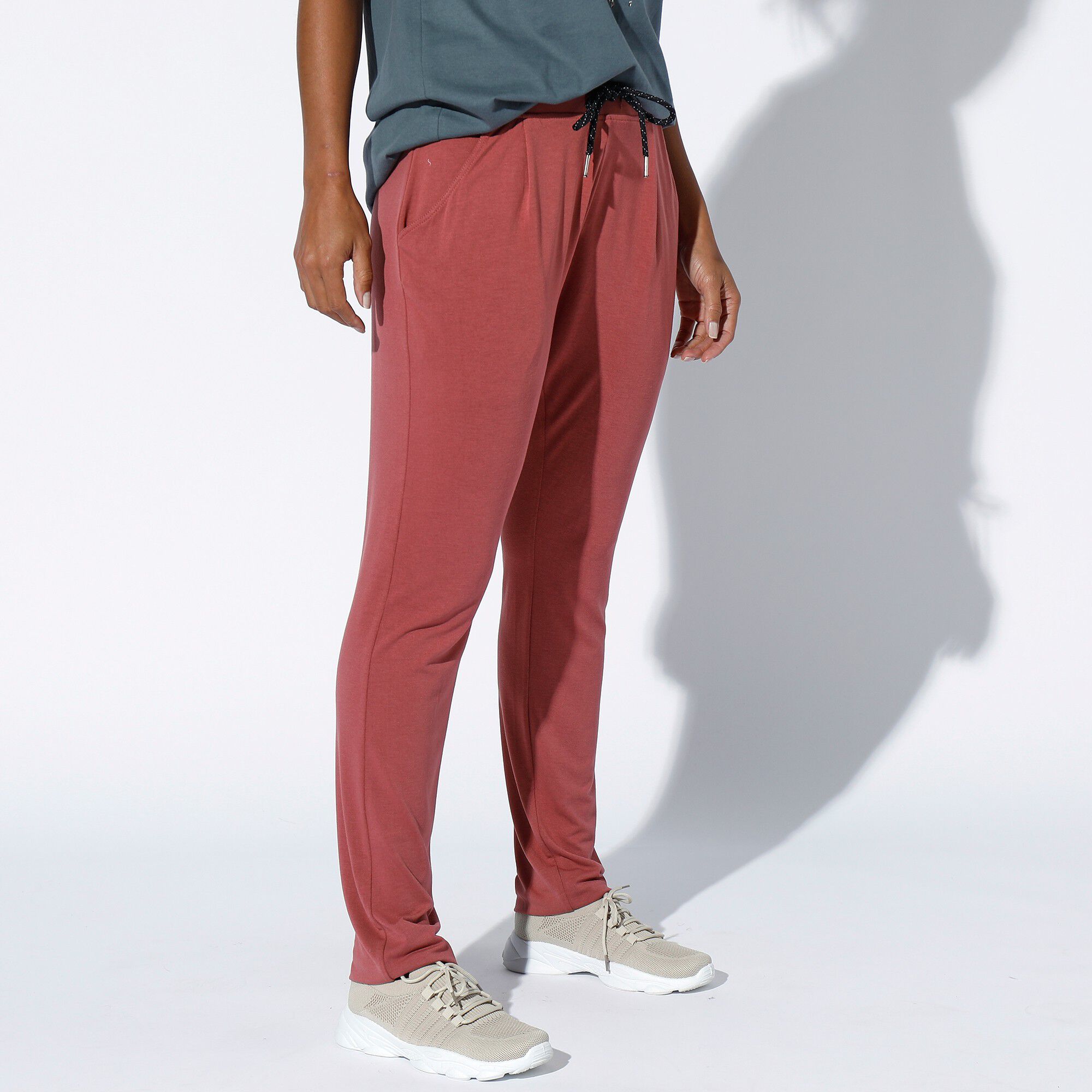 Pantalon maille fluide uni