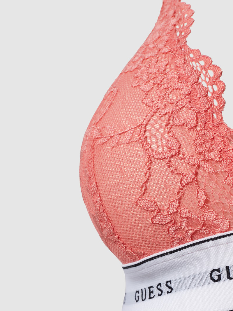 Bustier mit elastischem Logo-Bund Modell 'BELLE' in koralle