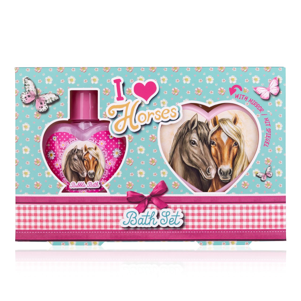 accentra Badeset I LOVE HORSES in Geschenkbox