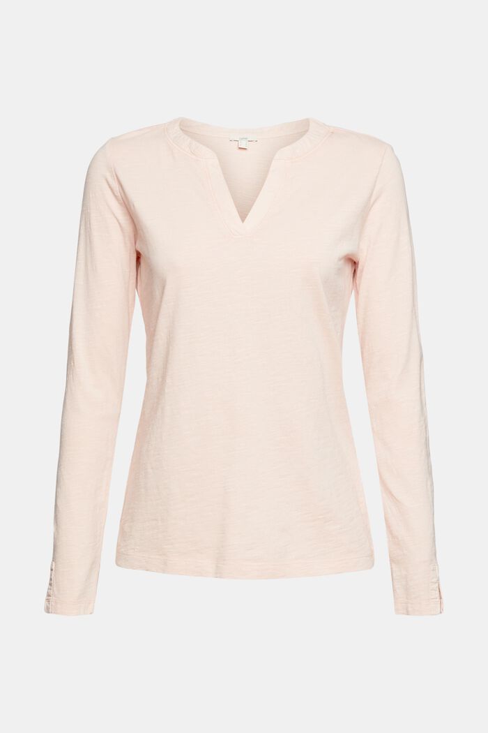 Longsleeve mit Kelchausschnitt, Bio-Baumwolle