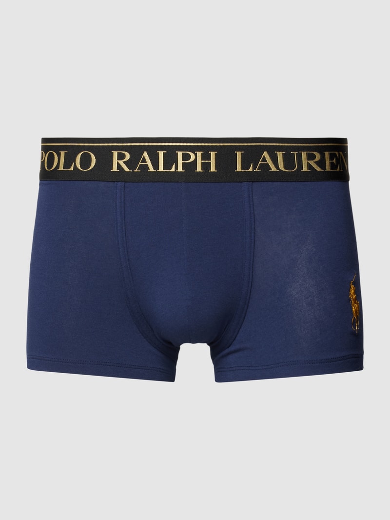 Trunks mit Label-Stitching in dunkelblau