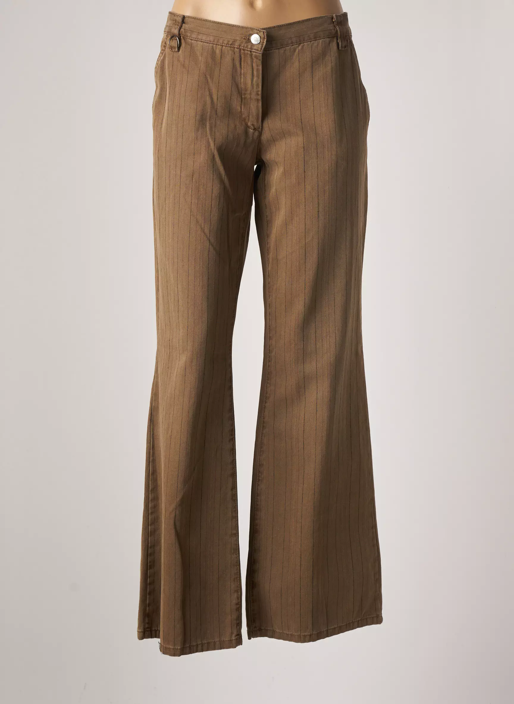 La Fee Maraboutee Pantalons Flare Femme couleur marron