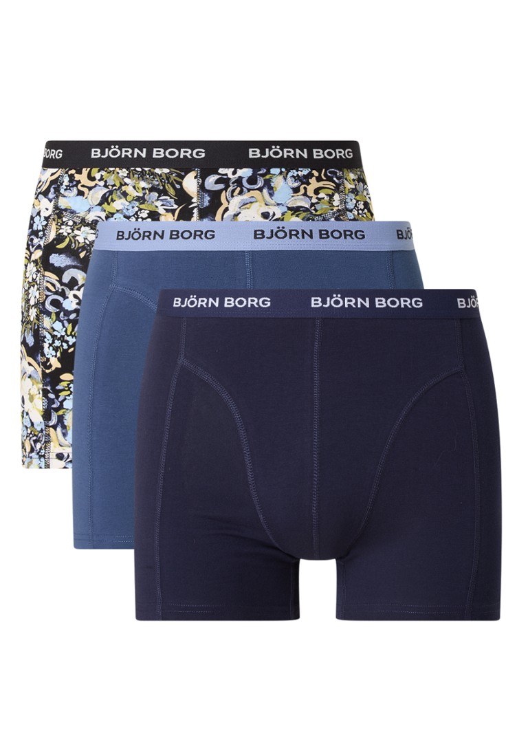 Boxer Björn Borg con fascia logo, confezione da 3
