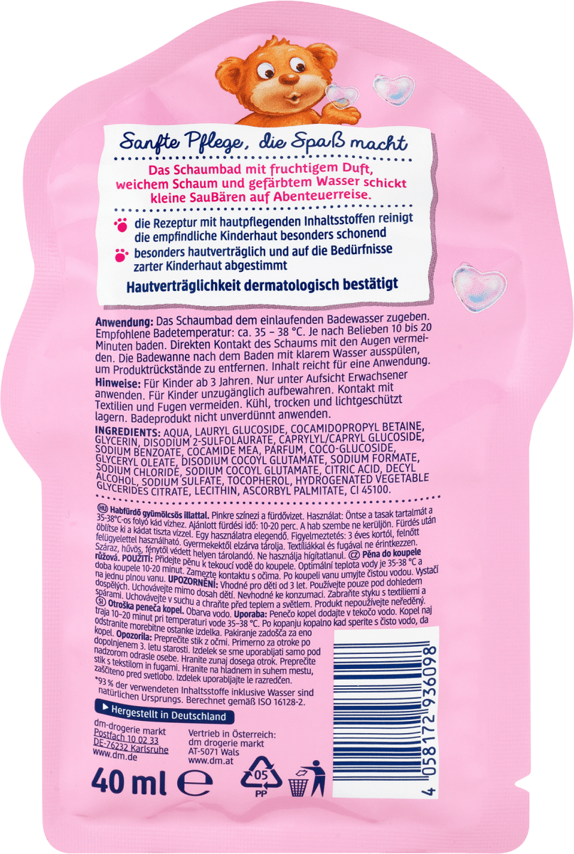Schaumbad Fabelhaft, 40 ml
