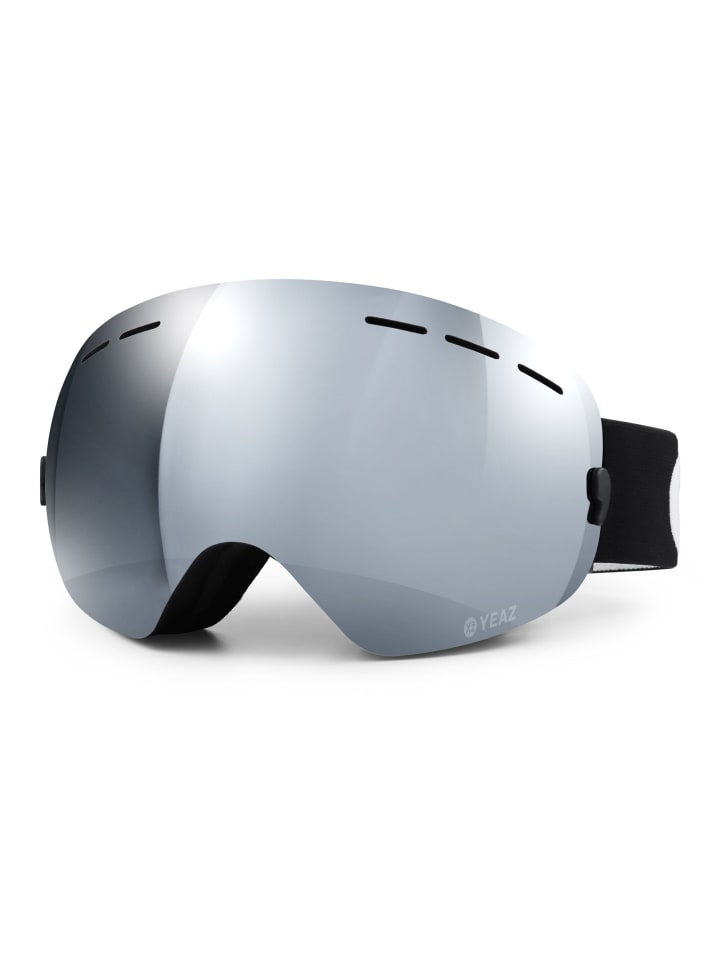 YEAZ XTRM-SUMMIT Ski- Snowboardbrille ohne Rahmen silber verspiegelt in silber günstig kaufen onesize