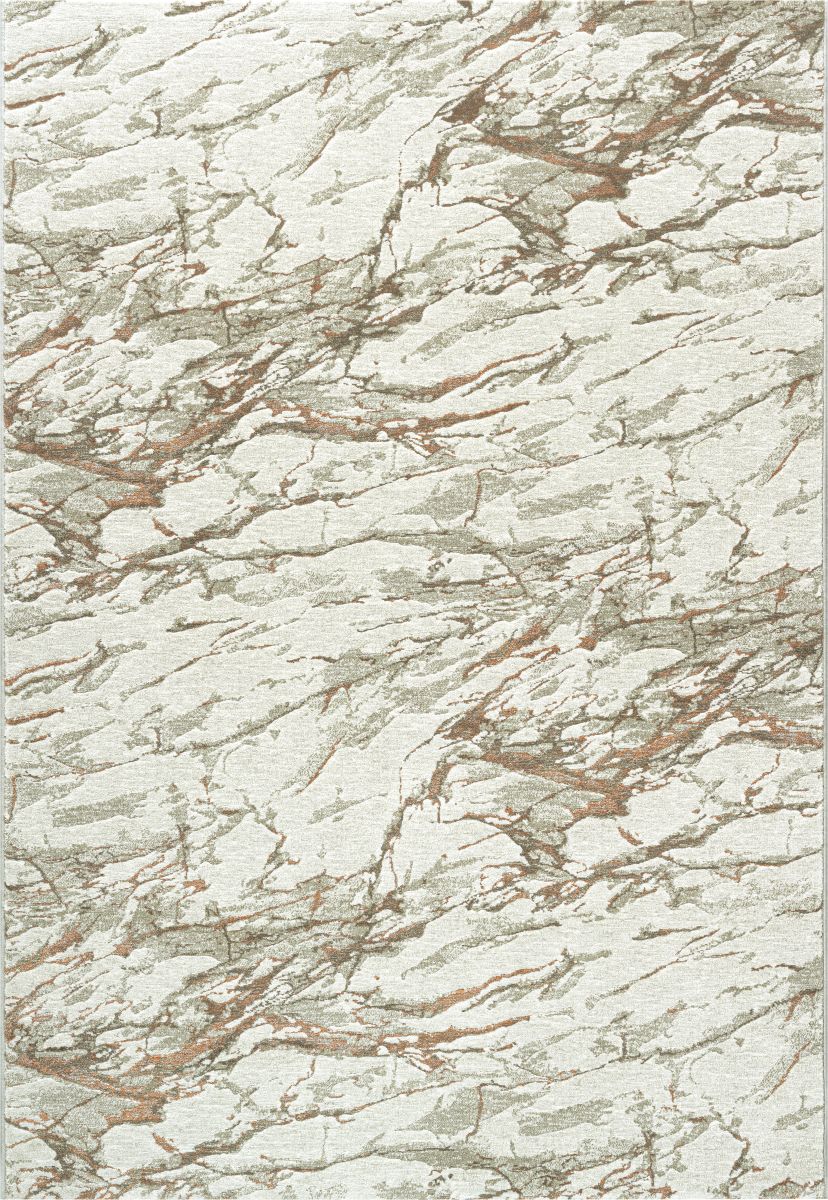 Webteppich Peridot Creme-Terrakotta-Hellgrau 240 x 330 cm