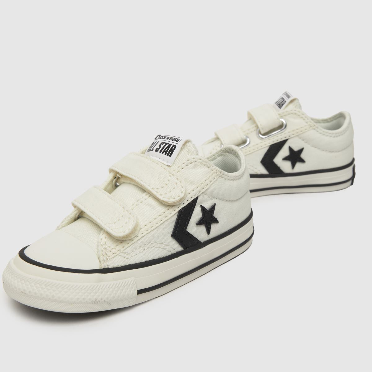 Converse vita och svarta Star Player 76 v Pojkar Småbarnsskor