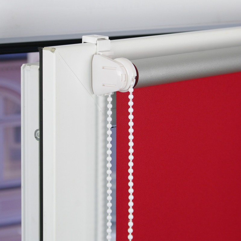 Powertec Bella Casa Klemmfix-Rollo Verdunkelung, ca. 150 x 80 cm, rot