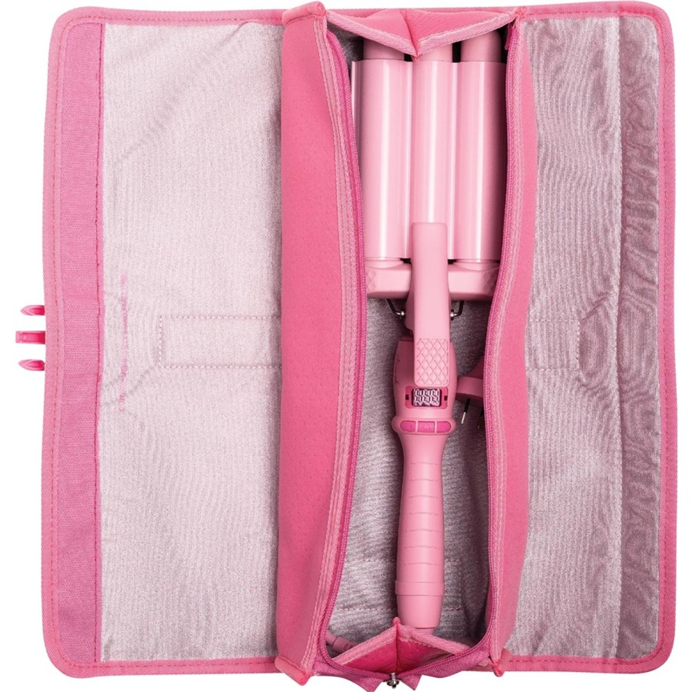 Mermade Hair Heat Mat + Clutch Pink Barrettes