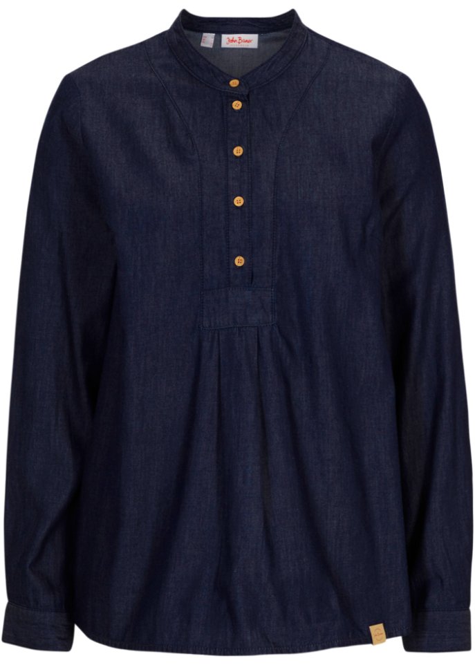 Jeans-Tunikabluse aus Bio-Baumwolle