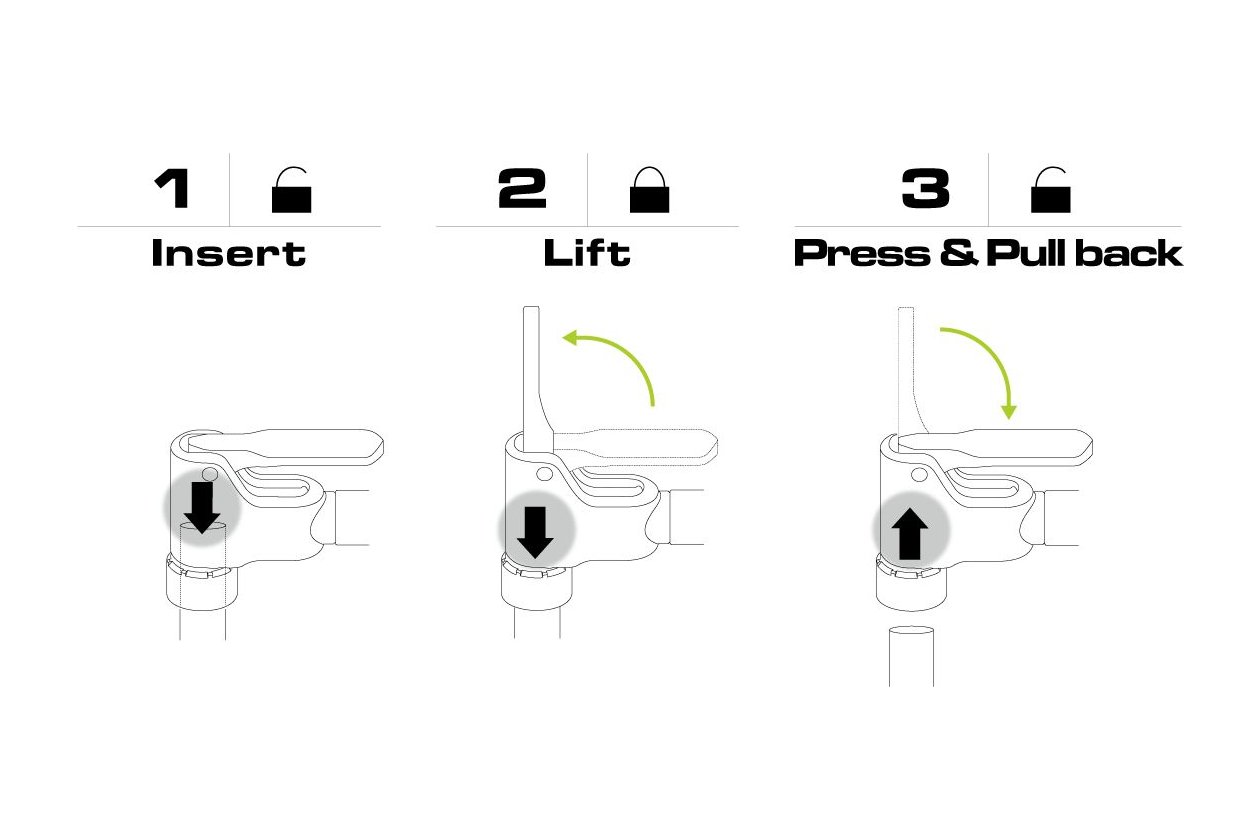 Birzman The Pump Flick-It II Standpumpe