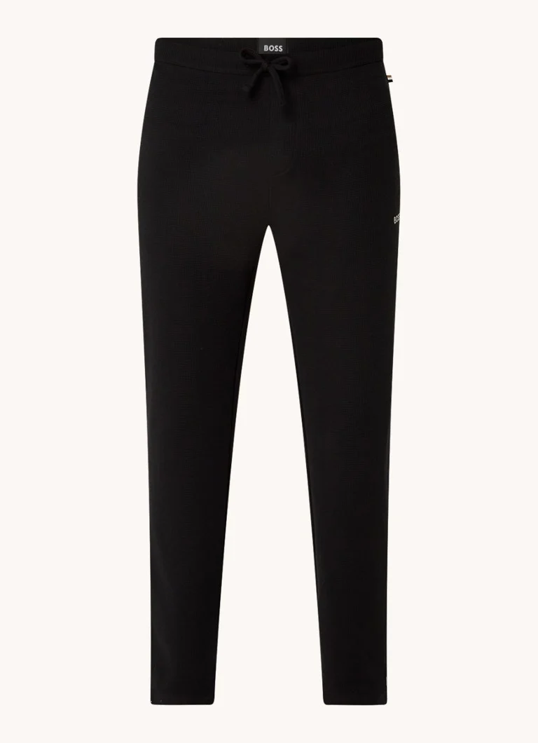 HUGO BOSS Textured waffle pajama bottoms