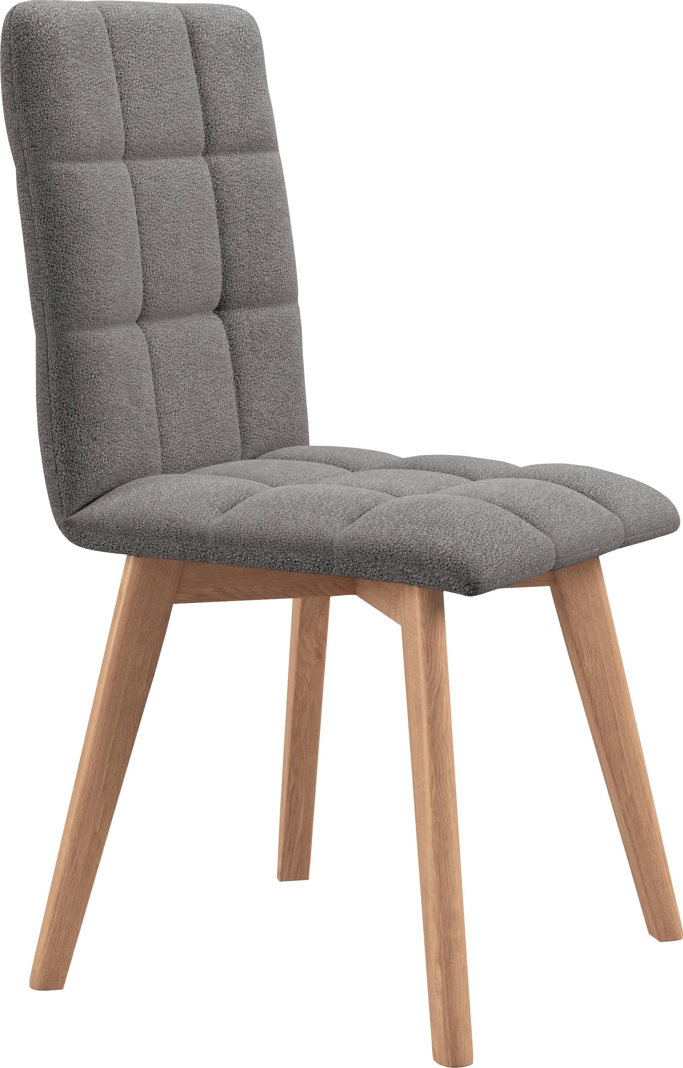 Home affaire 4-Fußstuhl Scala (Set, 2 St), Gestell aus Eiche Massivholz