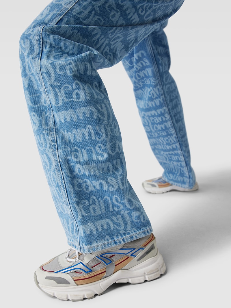 Jeans mit Logo-Muster Modell 'DAISY' in jeans