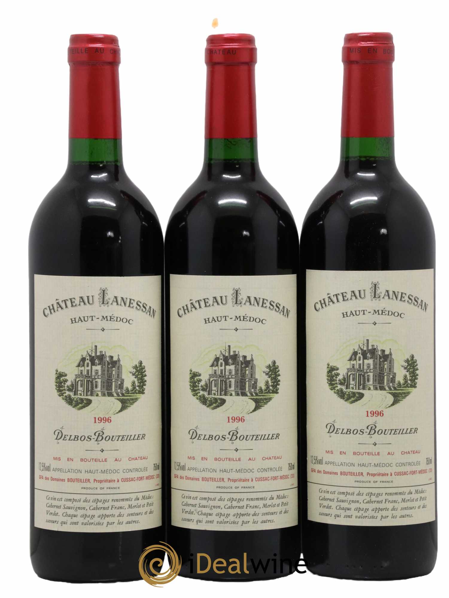 Château Lanessan Cru Bourgeois  1996 - Lot de 12 Bouteilles