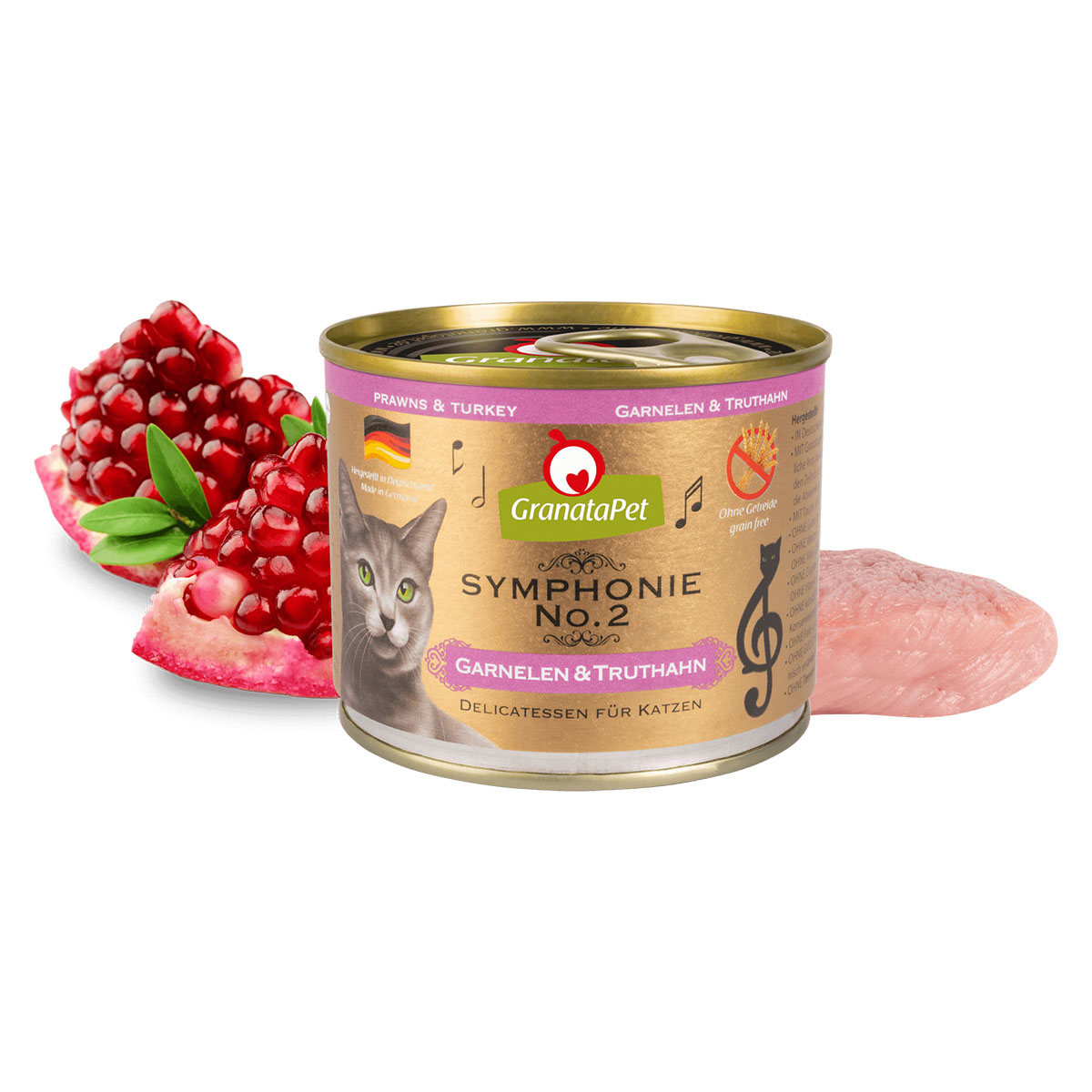 GranataPet Symphonie No. 2 Garnelen & Truthahn 6x200g