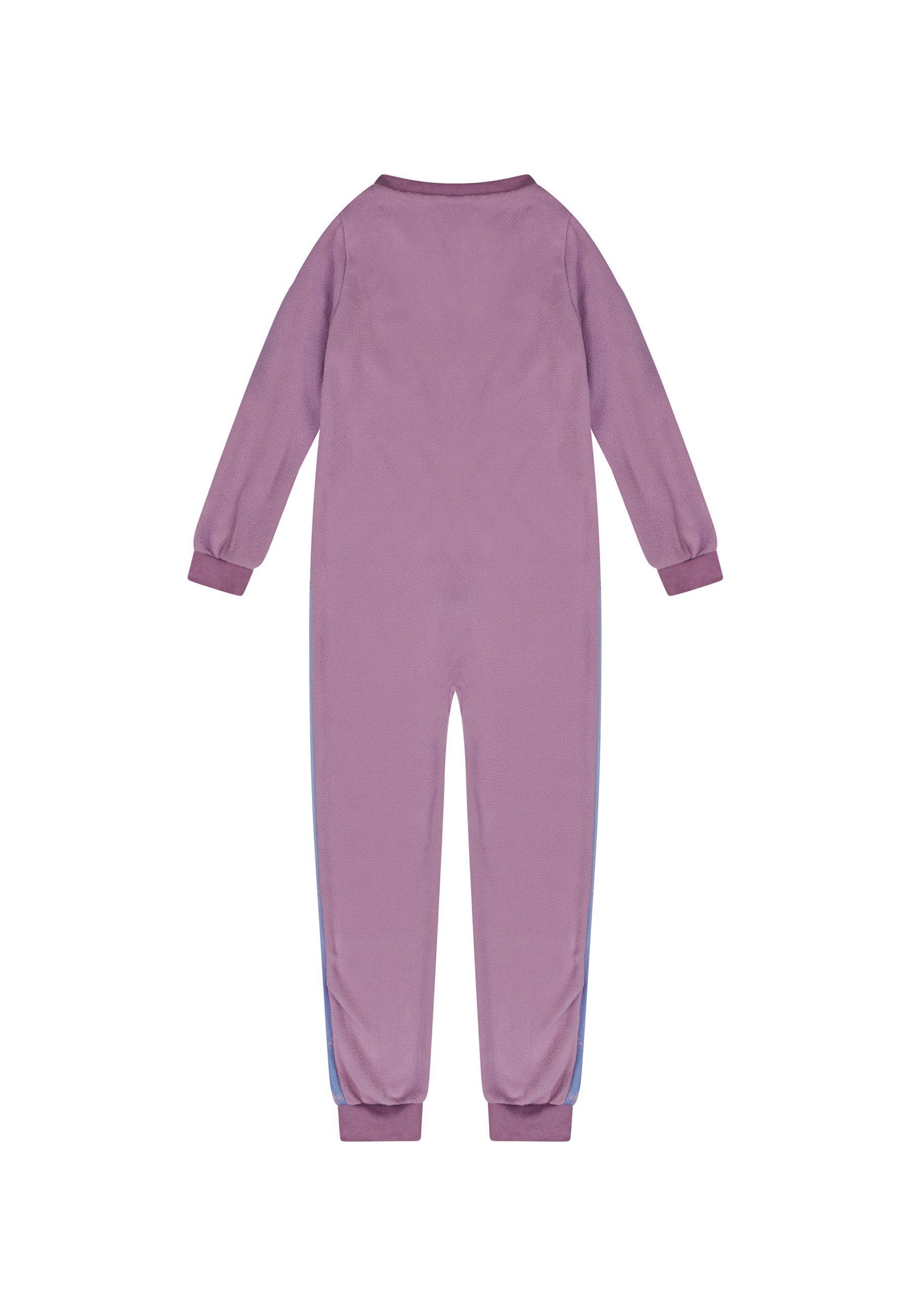 ONOMATO! Schlafanzug Frozen - Die Eiskönigin Kinder Mädchen Schlaf Overall Pyjama Jumpsuit