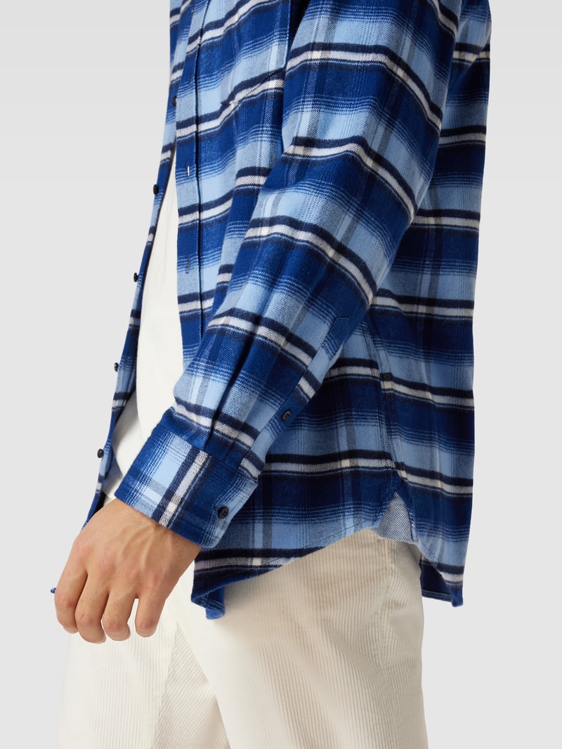 Freizeithemd mit Karo-Muster in bleu