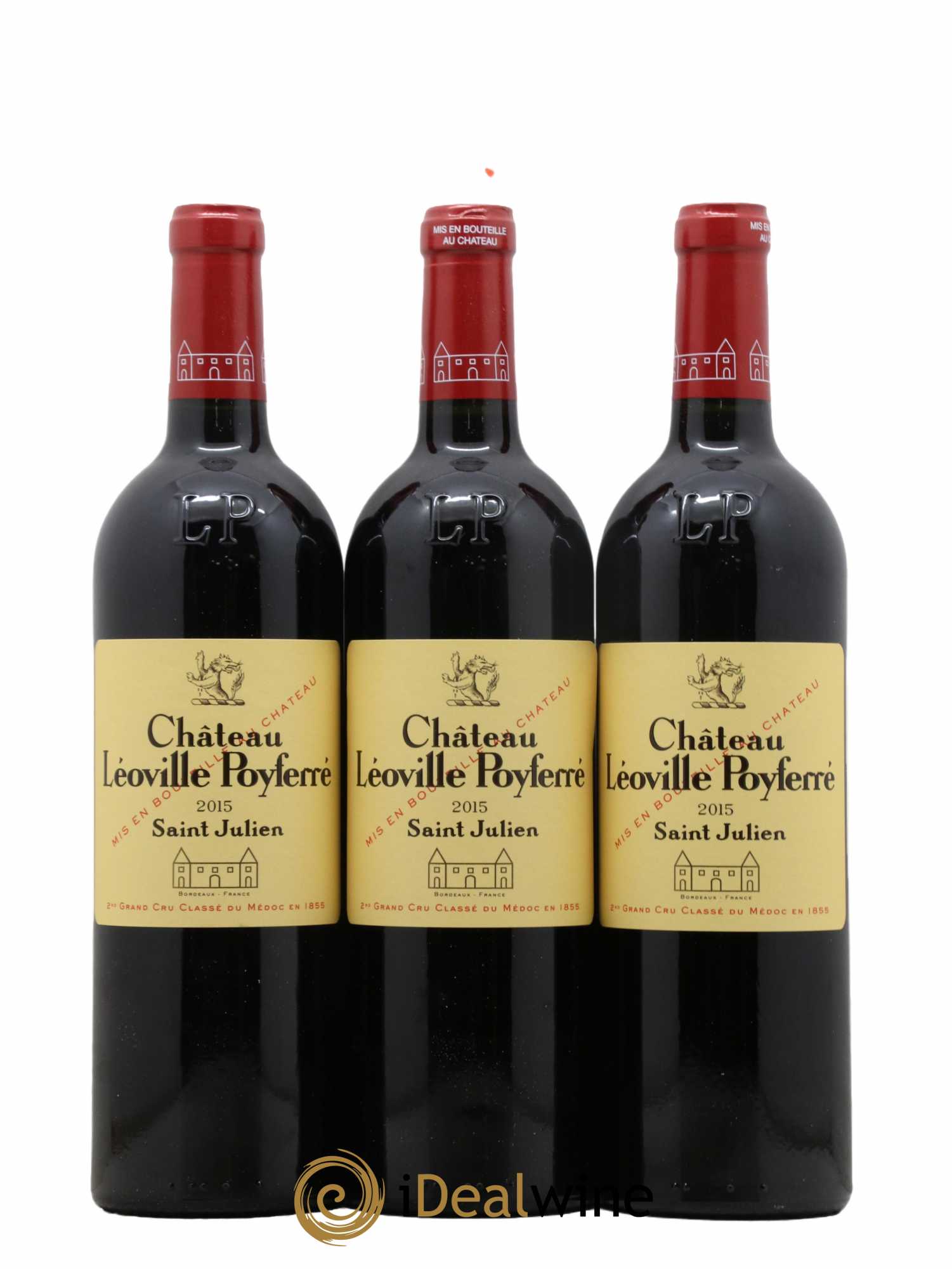 Château Léoville Poyferré 2ème Grand Cru Classé  2015 - Lot de 12 Bouteilles