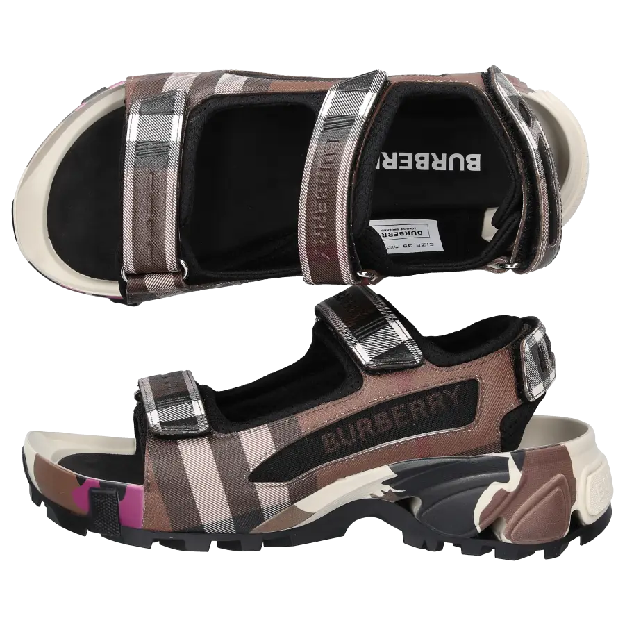 Burberry - Sandalen ARTHUR Baumwolle - braun