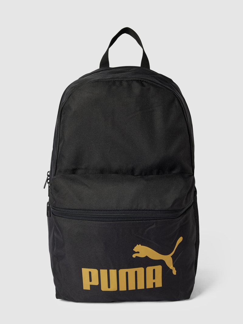 Rucksack mit Label-Details Modell 'Phase' in gold