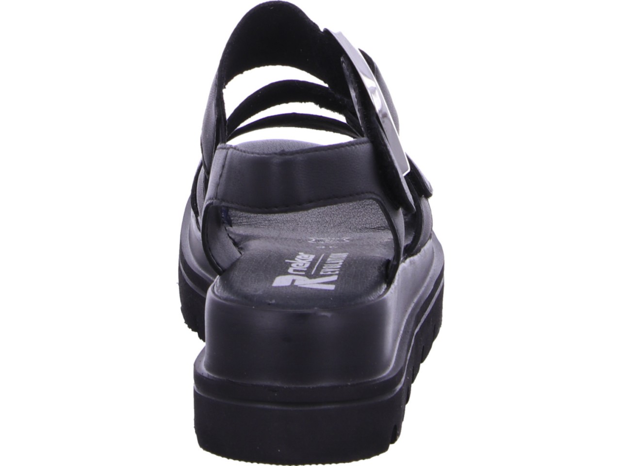 RIEKER Klassische Sandalen schwarz