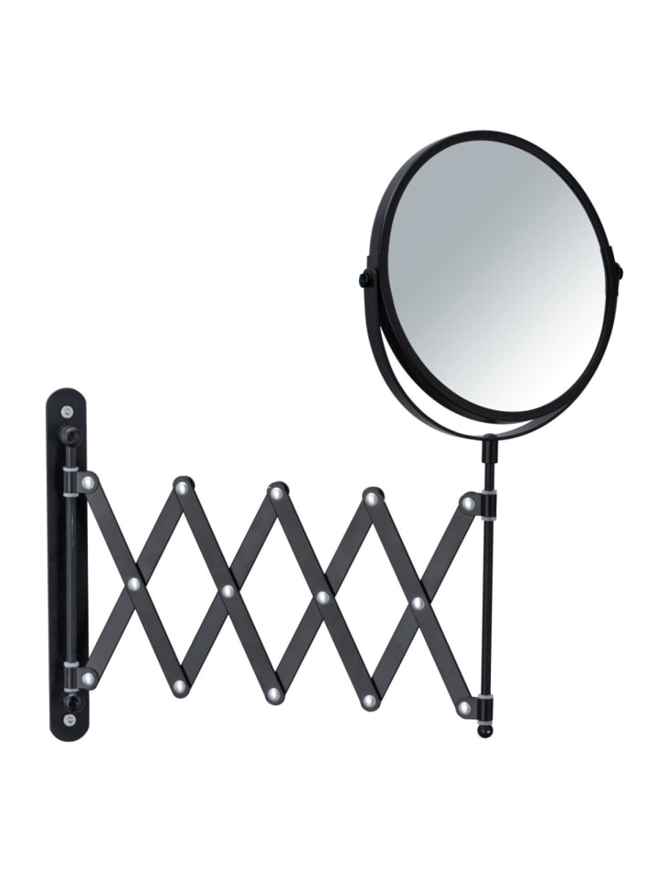 Wenko Kosmetik-Wandspiegel Teleskop Exclusiv Schwarz in Schwarz günstig kaufen onesize