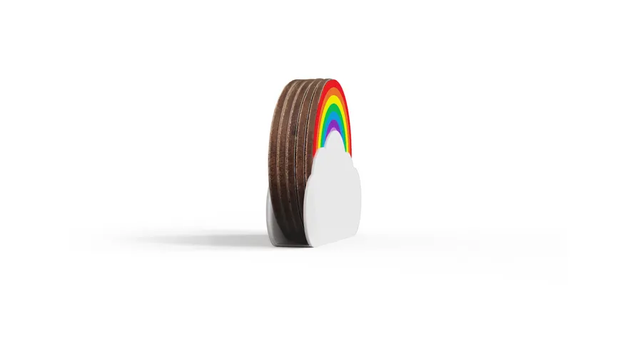 Pikkii Regenbogen Untersetzer