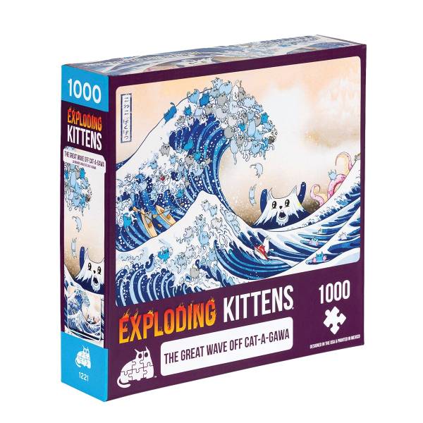 Exploding Kittens Puzzle: The Great Wave off Cat-a-gawa (Erw.)