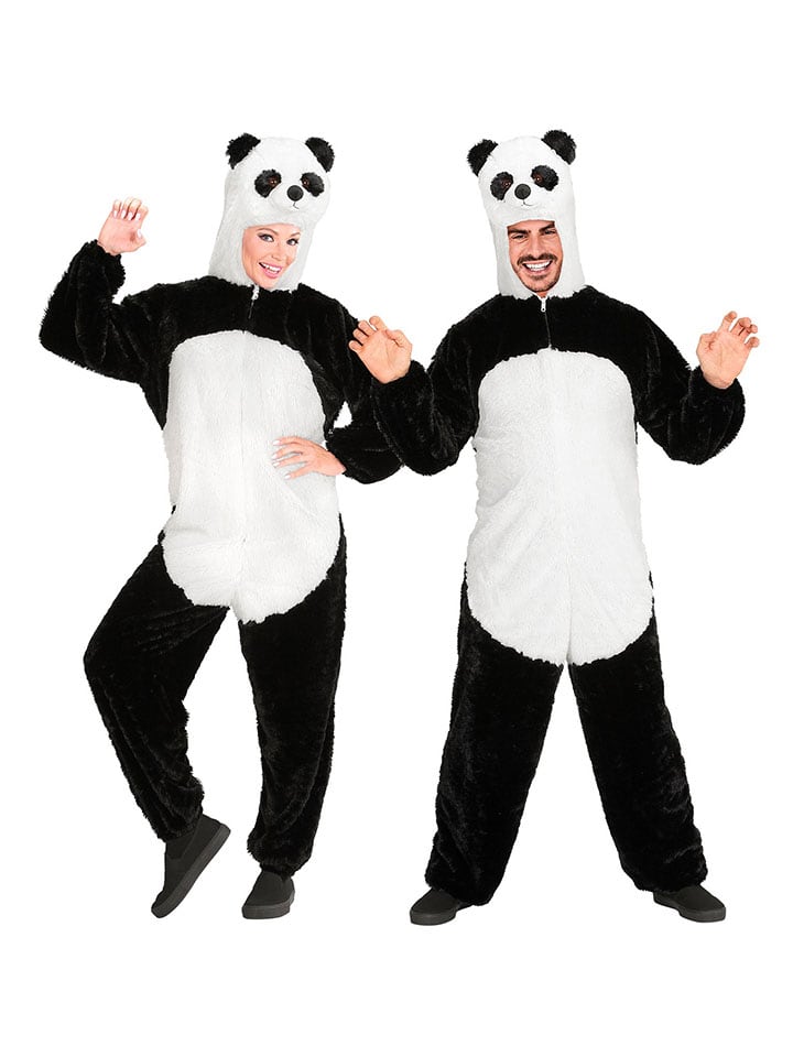 Carnival Party Kostümoverall ''Panda'' in Schwarz/ Weiß günstig kaufen