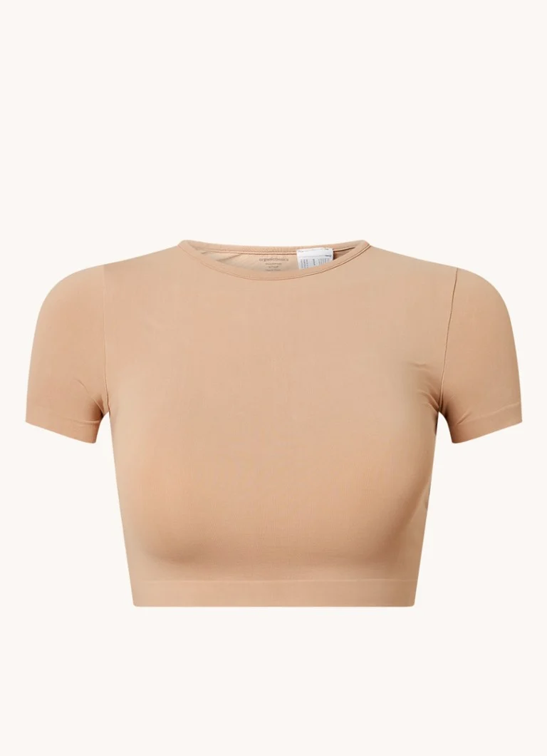 Organic Basics  Crop top met stretch