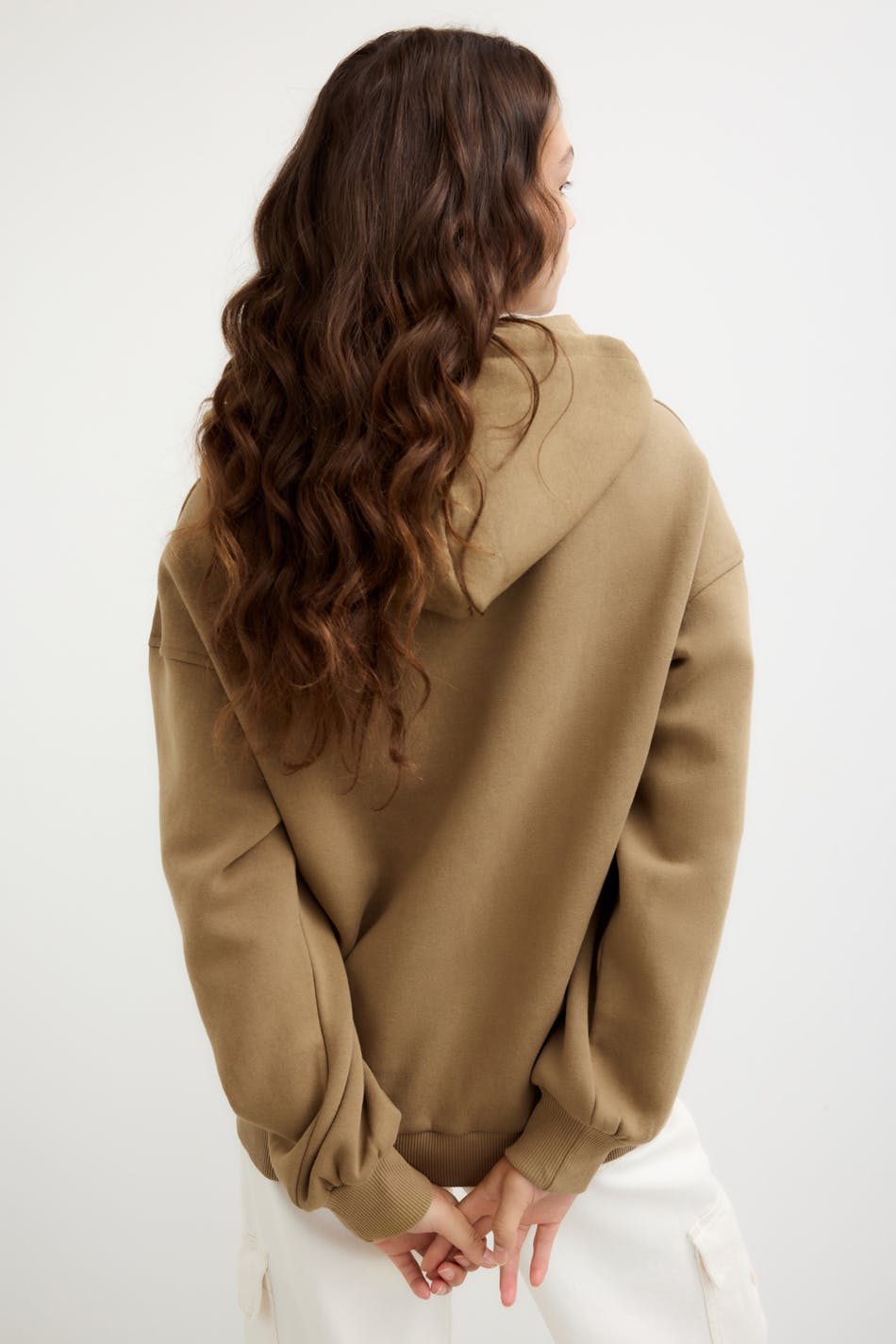 Oversized zip hoodie